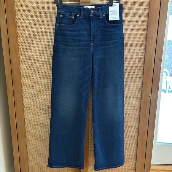 Madewell Petite Perfect Vintage Wide-Leg Jeans, Pipestone wash, 27P, NWT - Picture 4 of 11